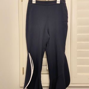 Zara Blue and White Trim Slacks